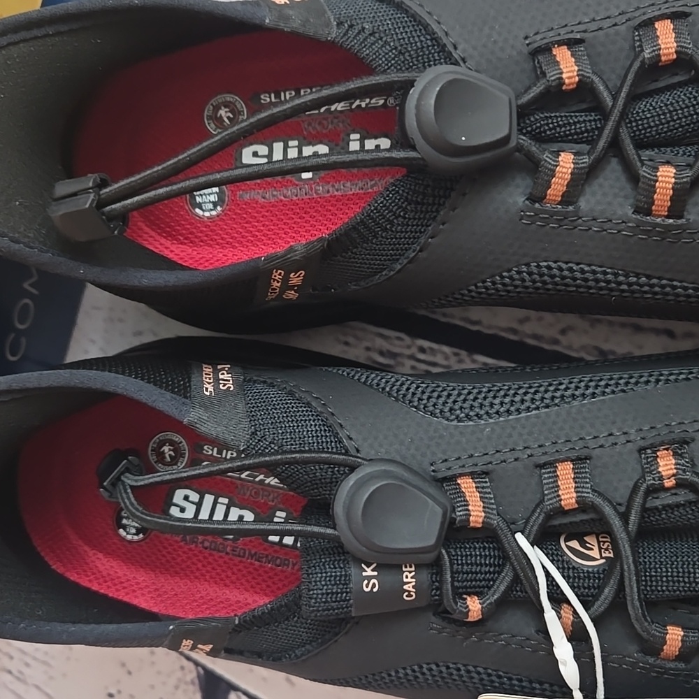 Skechers Hands Free Slip Ins Work Shoes - Picture 7 of 14
